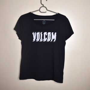 Black Volcom Logo Shirt Size S